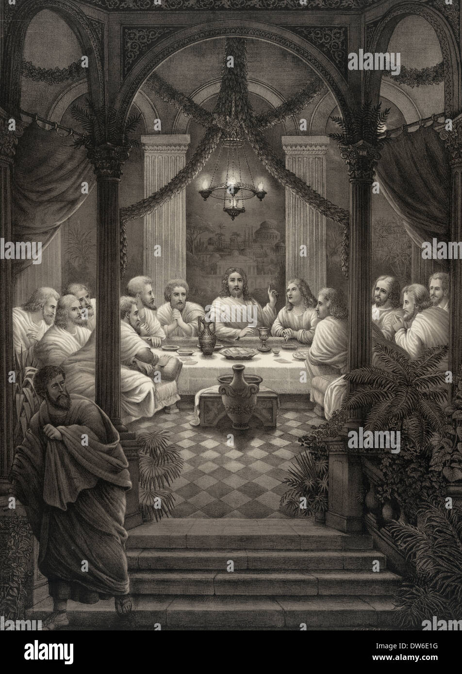 Ultima Cena di Cristo Foto Stock