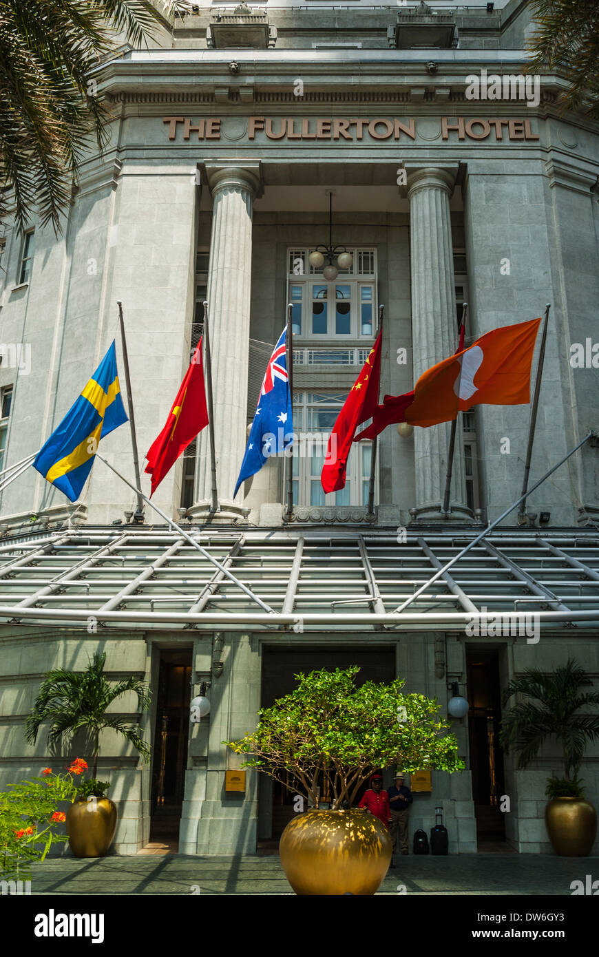 Il Fullerton Hotel, Singapore Foto Stock