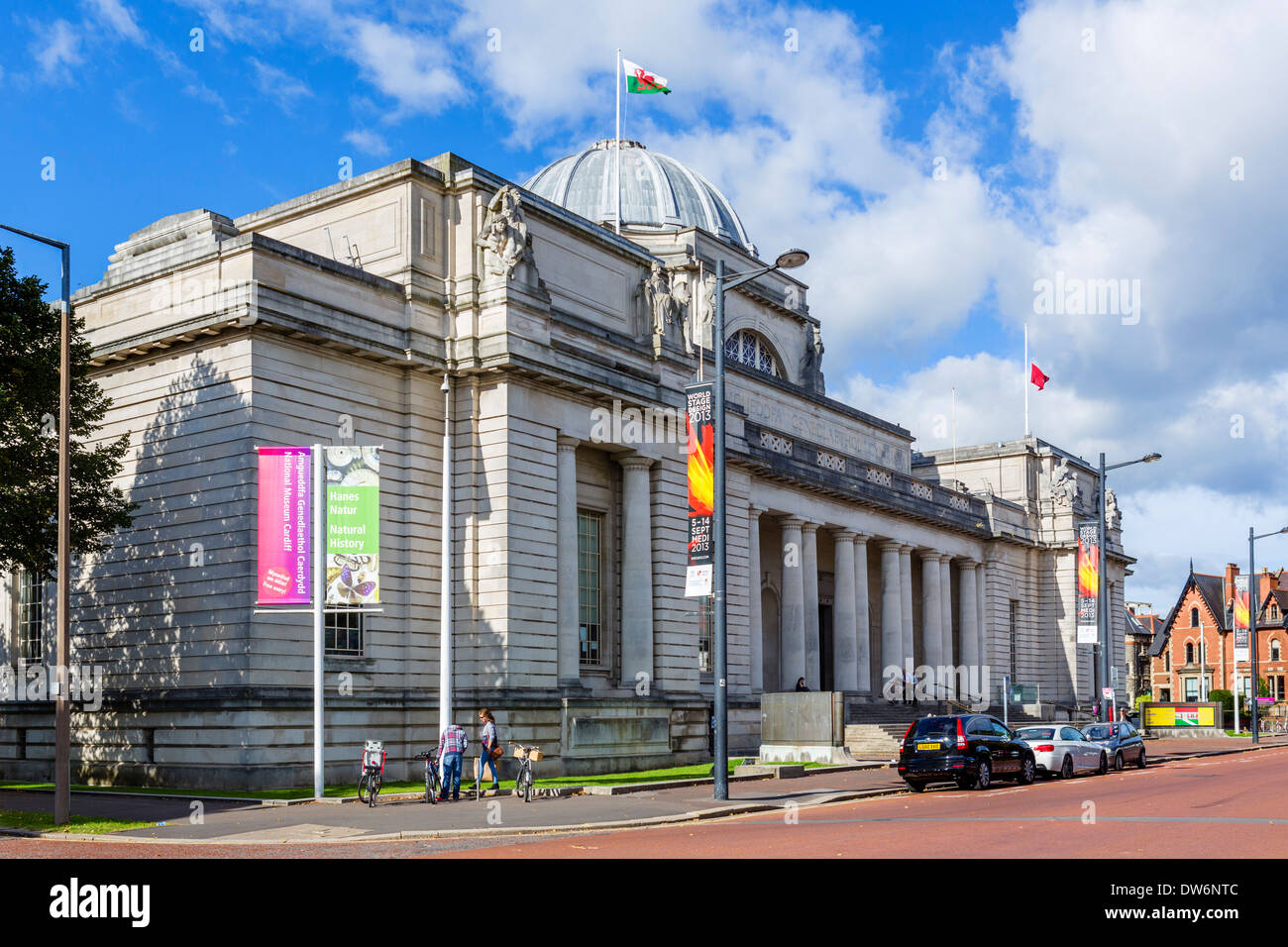 Il Museo Nazionale, Cardiff, South Glamorgan, Wales, Regno Unito Foto Stock