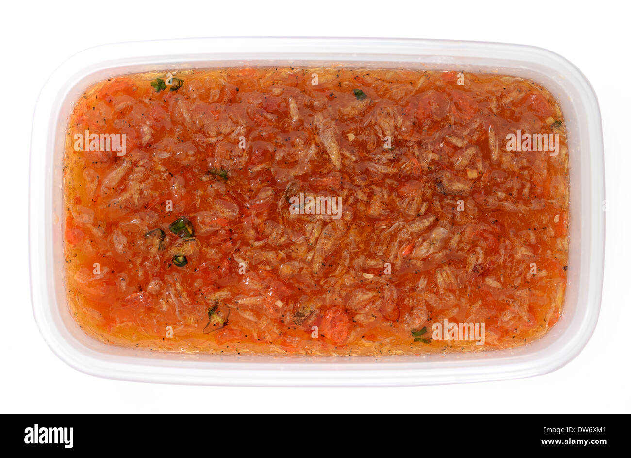 Salsa dolce con gamberetti, cibo tailandese Foto Stock