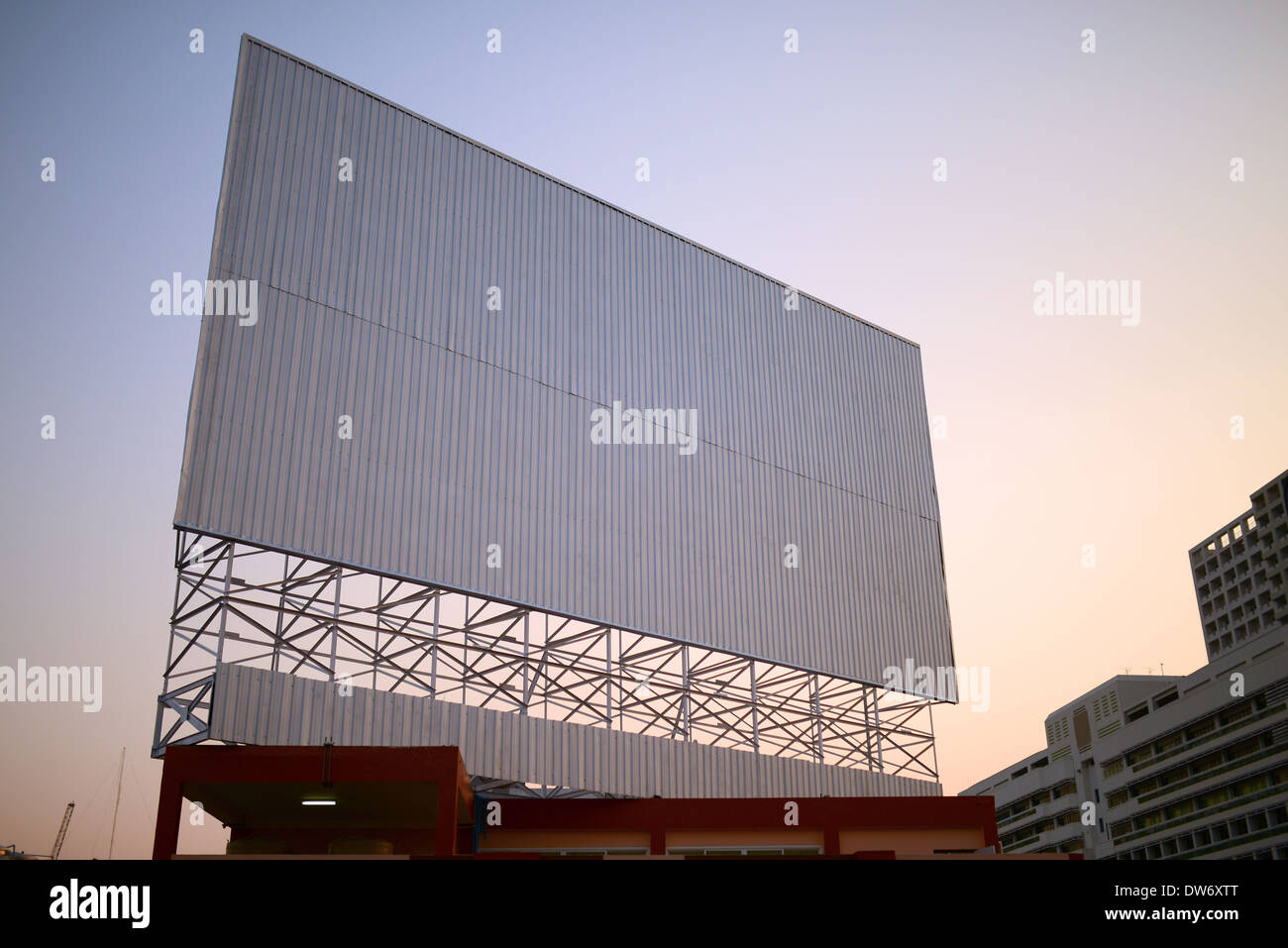 tabellone per le affissioni in bianco Foto Stock