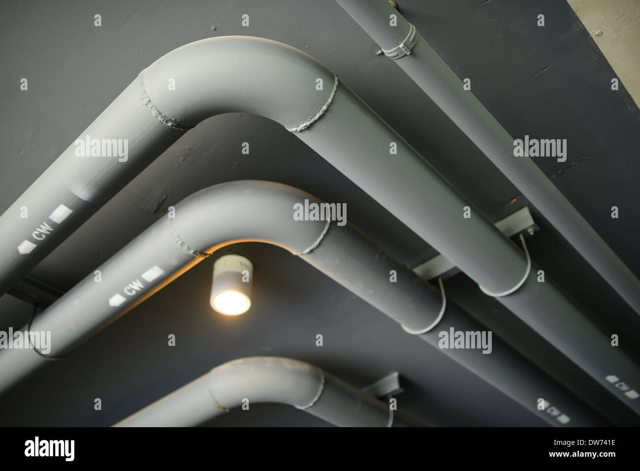 Costruzioni di pipeline Foto Stock
