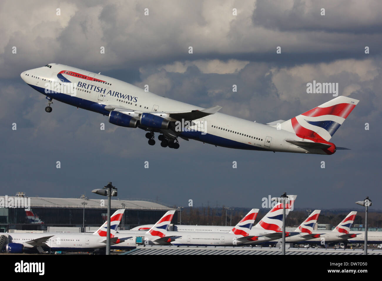 BA BRITISH AIRWAYS 747 Foto Stock