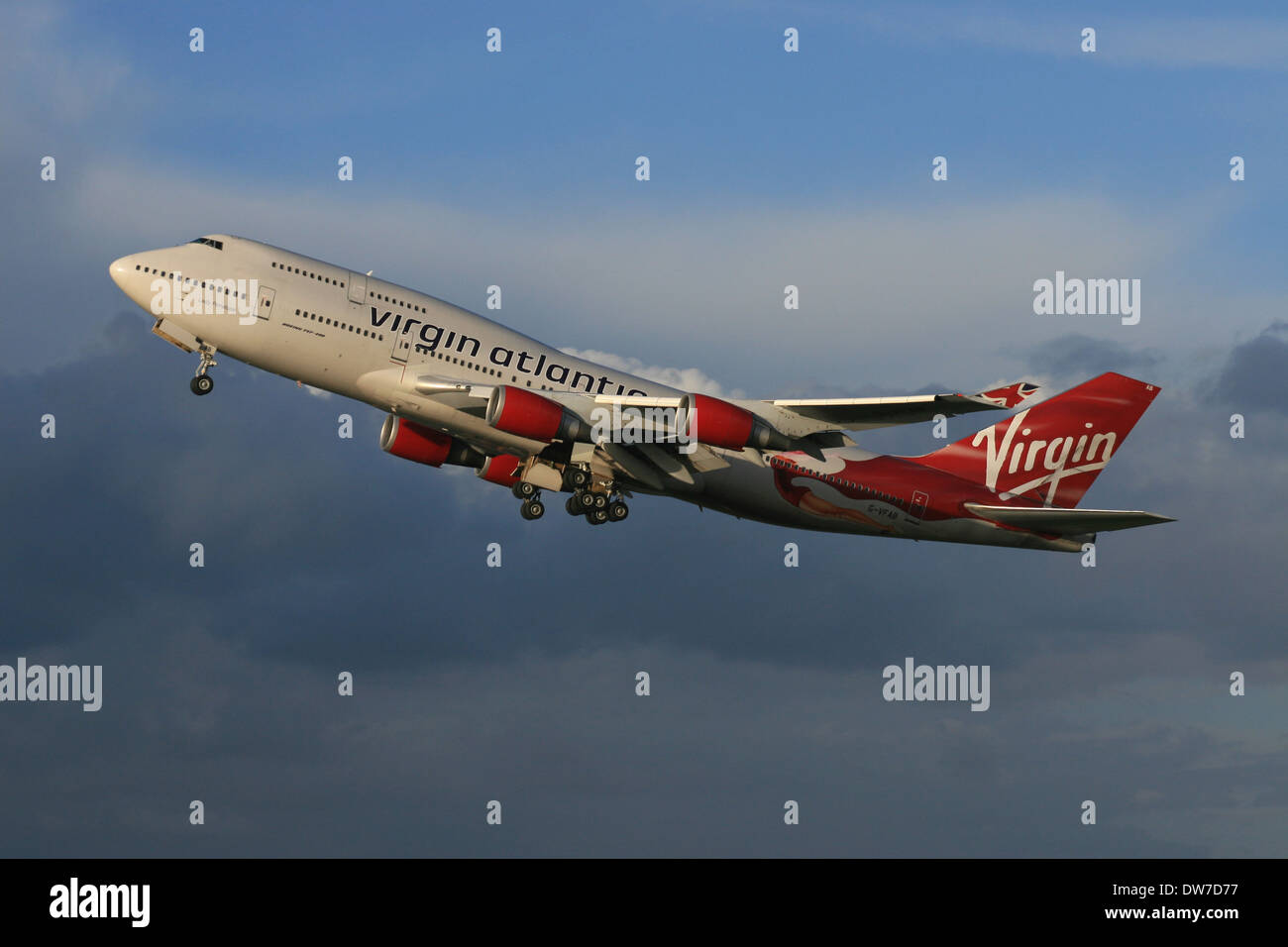 VIRGIN ATLANTIC AIRLINES BOEING 747 Foto Stock