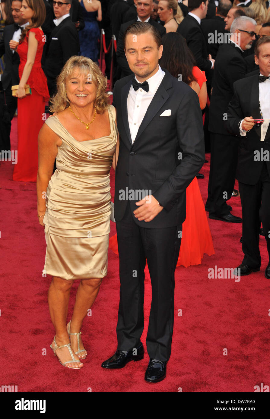 Los Angeles, California, USA. 2 Mar 2014. Leonardo DiCaprio, Irmelin Indenbirken frequentando la 86annuale di Academy Awards - Gli arrivi presso il Teatro Dolby in Hollywood, la California il 2 marzo 2014. 2014 Credit: D. lunga/Globe foto/ZUMAPRESS.com/Alamy Live News Foto Stock