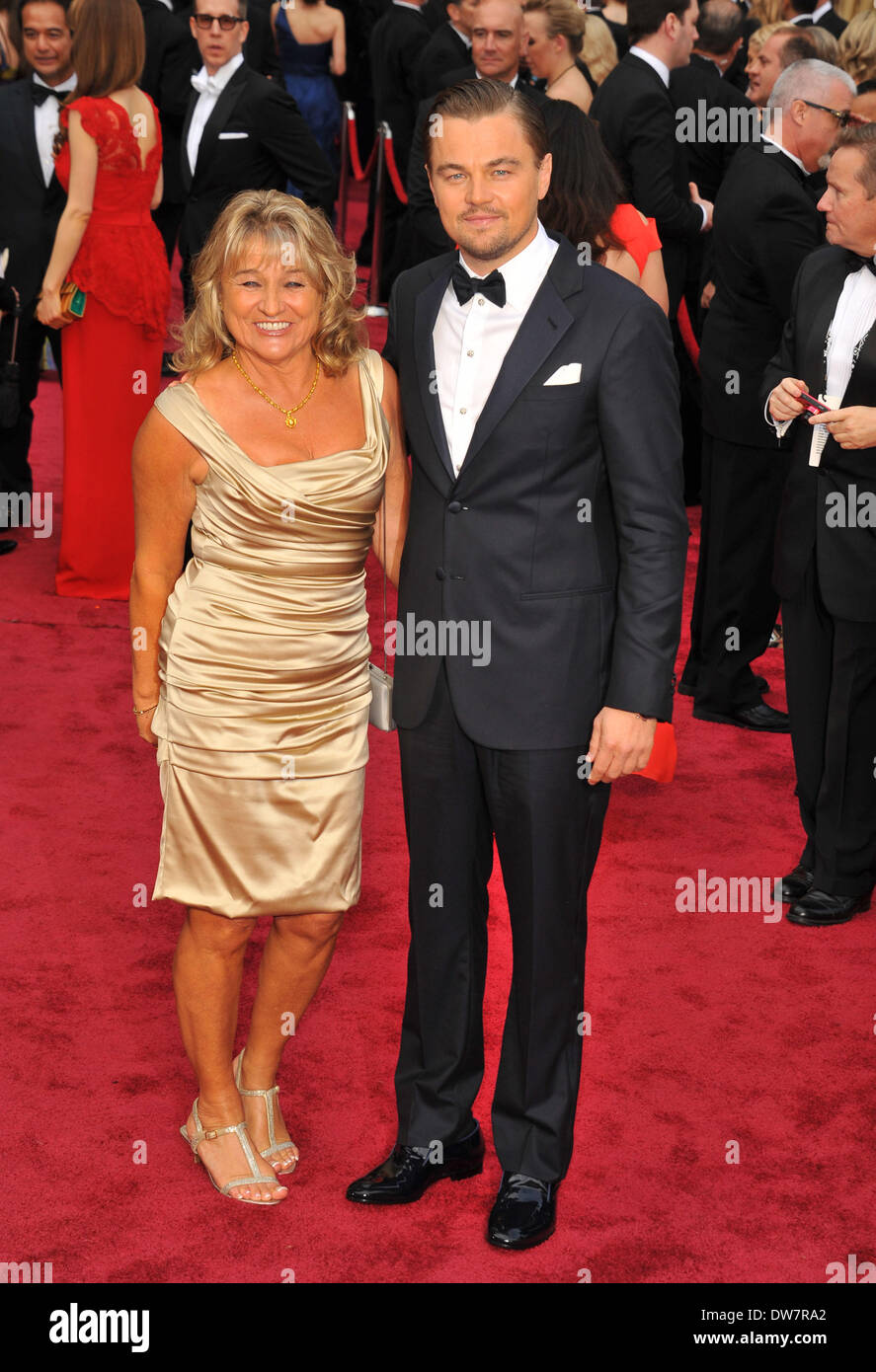 Los Angeles, California, USA. 2 Mar 2014. Leonardo DiCaprio, Irmelin Indenbirken frequentando la 86annuale di Academy Awards - Gli arrivi presso il Teatro Dolby in Hollywood, la California il 2 marzo 2014. 2014 Credit: D. lunga/Globe foto/ZUMAPRESS.com/Alamy Live News Foto Stock