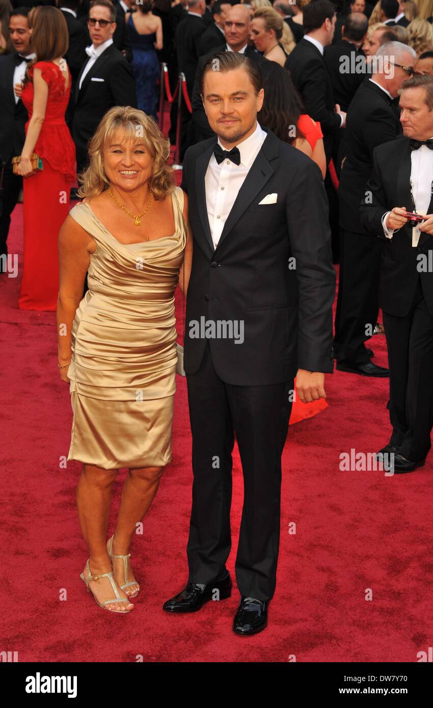 Los Angeles, CA. 2 Mar 2014. Leonardo DiCaprio, Irmelin Indenbirken presso gli arrivi per la 86annuale di Academy Awards - Arrivi 1 - Gli Oscar 2014, Dolby Theatre a Hollywood e Highland Center, Los Angeles, CA il 2 marzo 2014. Credito: Dee Cercone/Everett raccolta/Alamy Live News Foto Stock