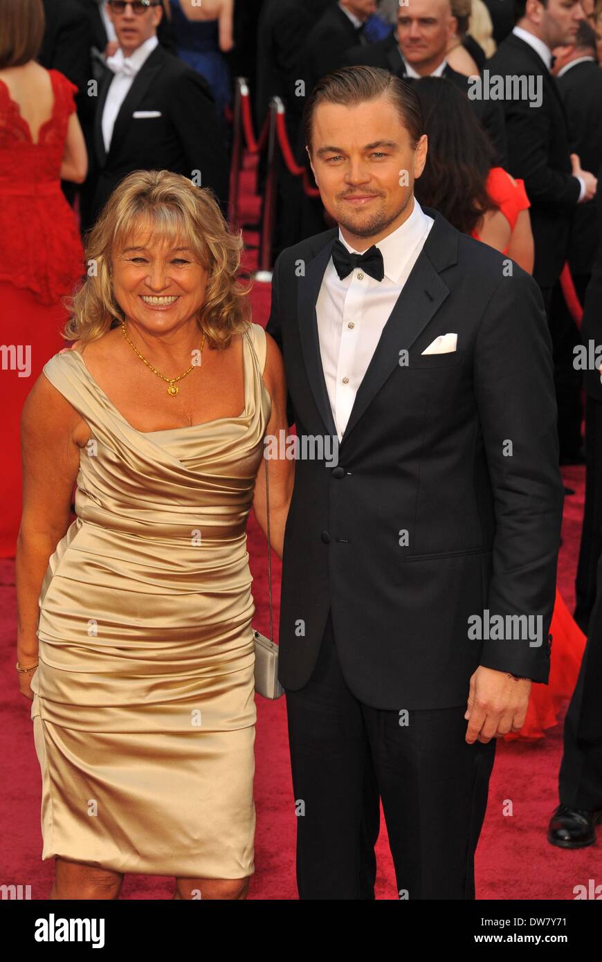 Los Angeles, CA. 2 Mar 2014. Leonardo DiCaprio, Irmelin Indenbirken presso gli arrivi per la 86annuale di Academy Awards - Arrivi 1 - Gli Oscar 2014, Dolby Theatre a Hollywood e Highland Center, Los Angeles, CA il 2 marzo 2014. Credito: Dee Cercone/Everett raccolta/Alamy Live News Foto Stock