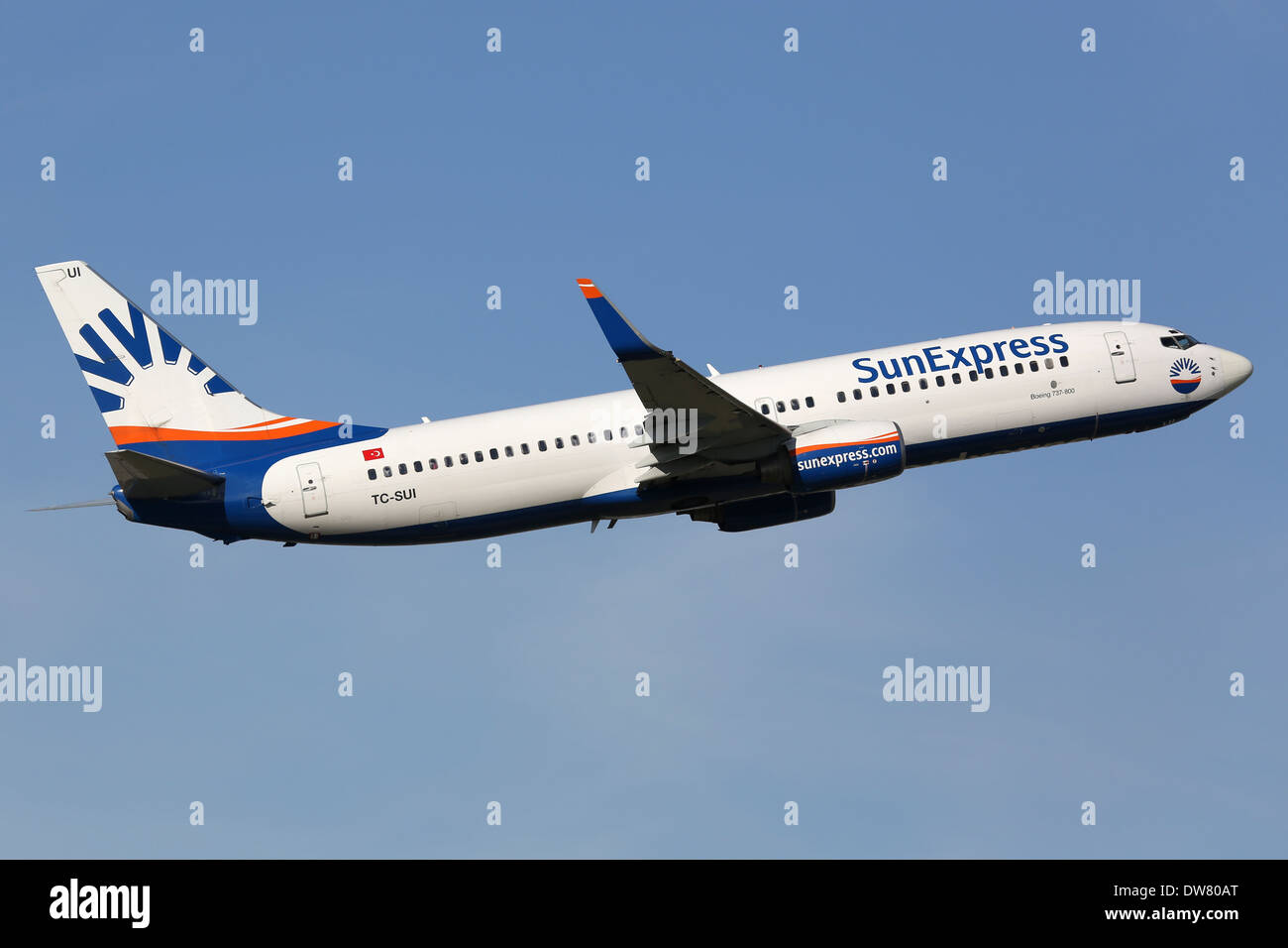 SunExpress Boeing 737-800 con la registrazione TC-SUI Foto Stock