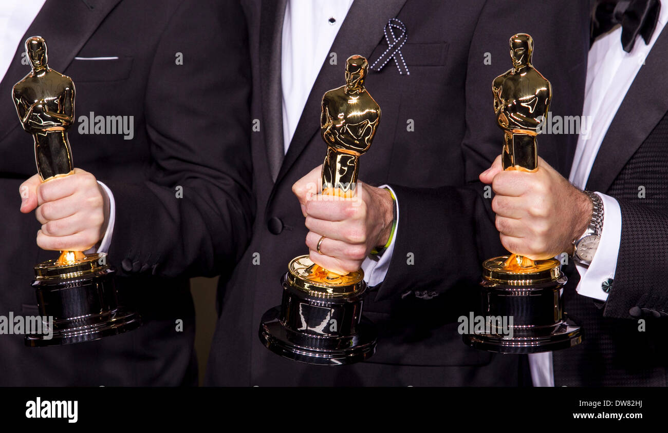 OSCARS 86TH Annuale ACADEMY AWARDS PRESSROOM LOS ANGELES STATI UNITI D'AMERICA 02 Marzo 2014 Foto Stock