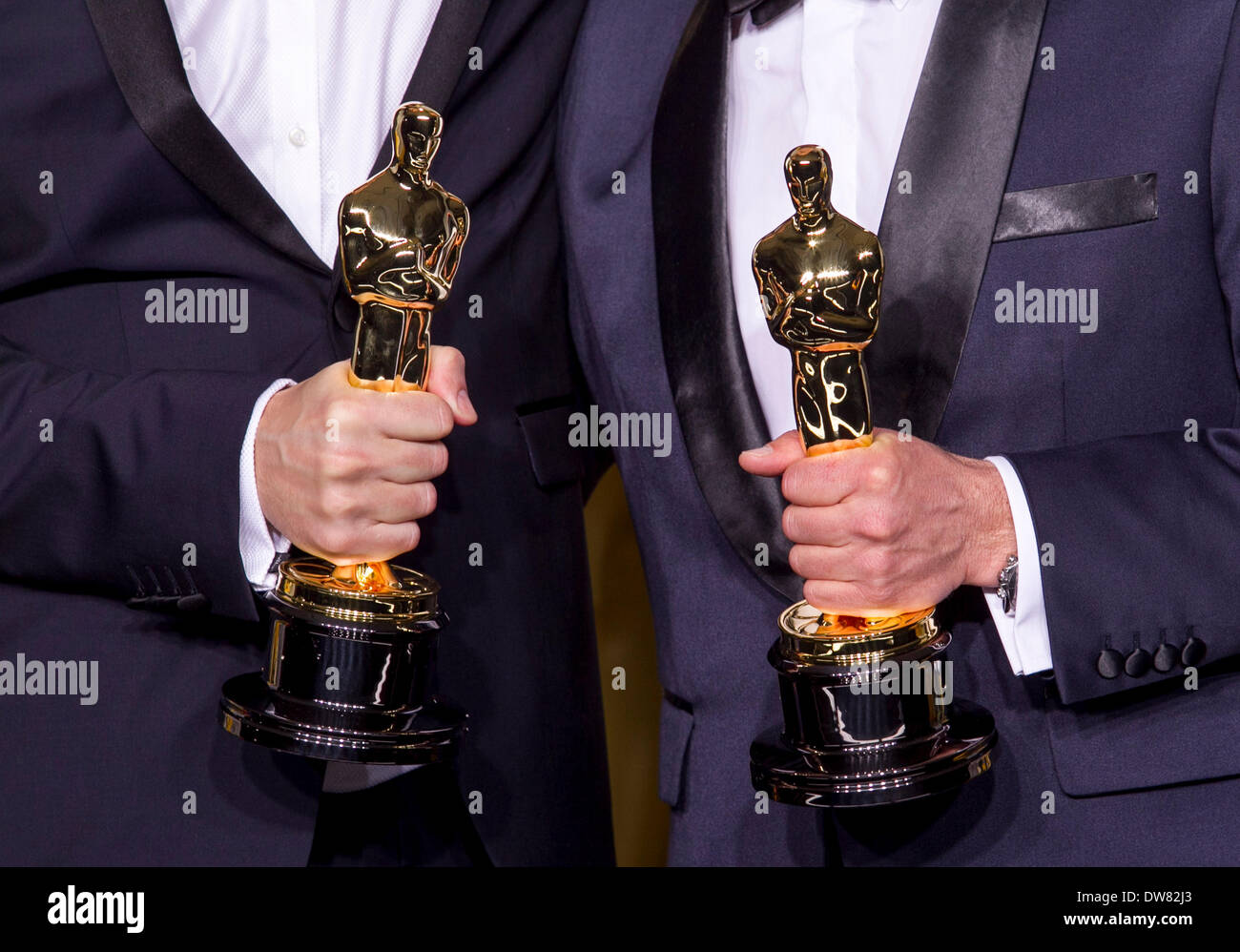 OSCARS 86TH Annuale ACADEMY AWARDS PRESSROOM LOS ANGELES STATI UNITI D'AMERICA 02 Marzo 2014 Foto Stock