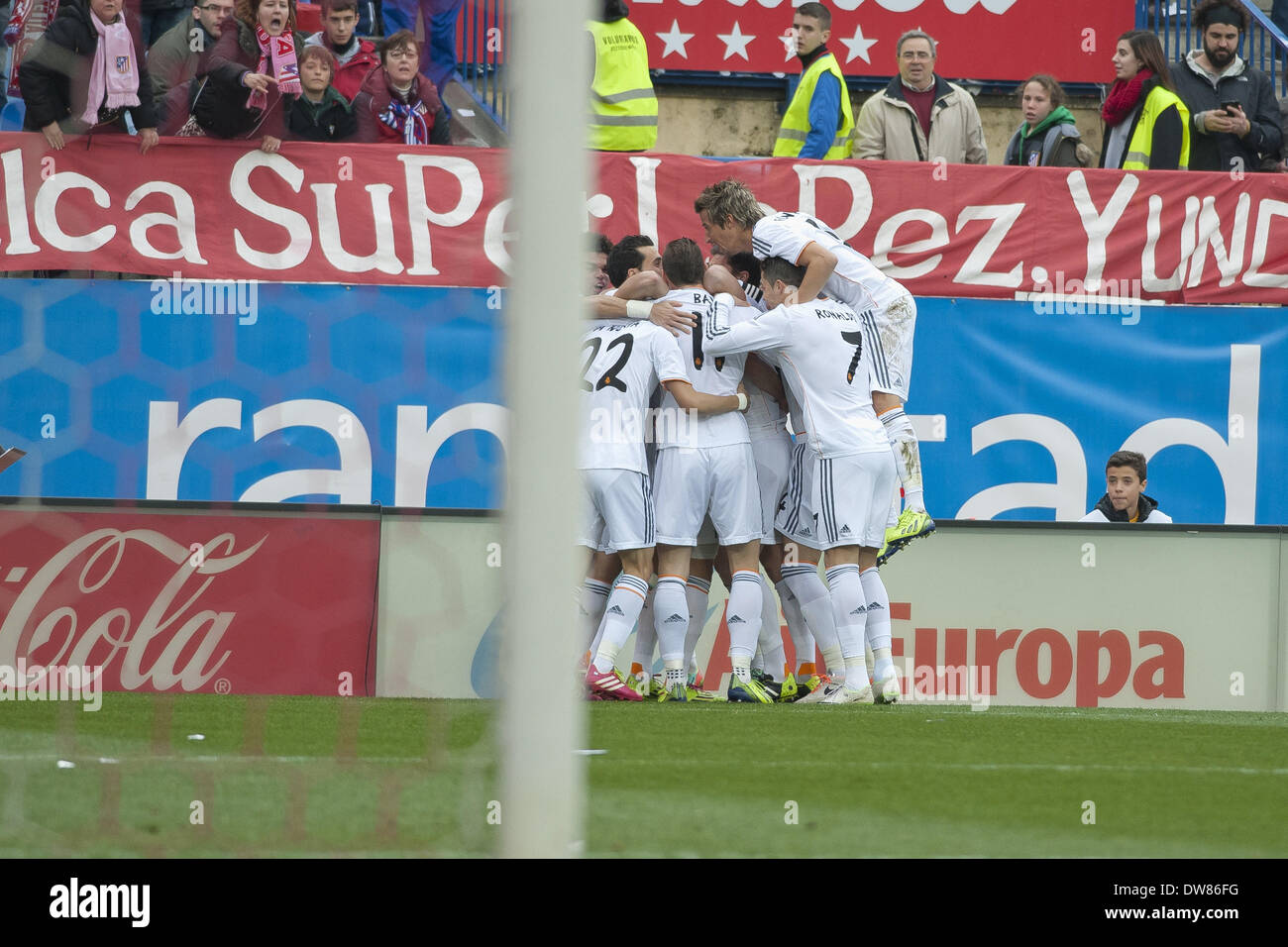 Madrid, Spagna. 2 Mar, 2014. giocatore del Real Madrid durante una spagnola La Liga partita di calcio tra Atlético de Madrid e il Real Madrid nel Vicente Calderón Stadium in Spagna a Madrid, domenica 2 marzo, 2014. Foto: Oscar Gonzalez/NurPhoto Credito: Oscar Gonzalez/NurPhoto/ZUMAPRESS.com/Alamy Live News Foto Stock