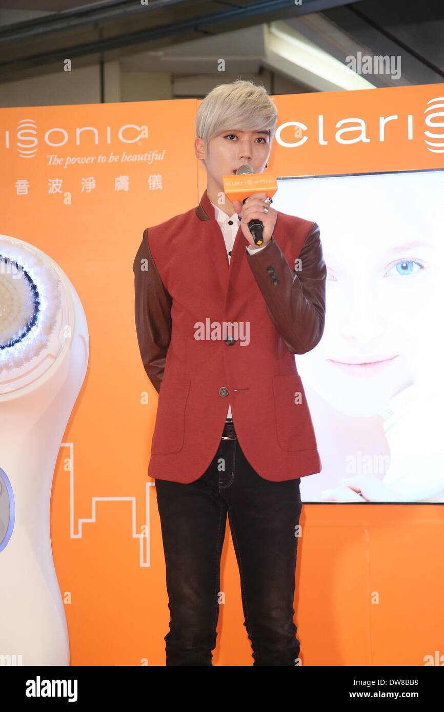 Taipei Cinese. 2 Mar 2014. Il cantante Bii promuove prodotti cosmetici di marca a Taipei, Cina domenica 2 marzo 2014. © TopPhoto/Alamy Live News Foto Stock