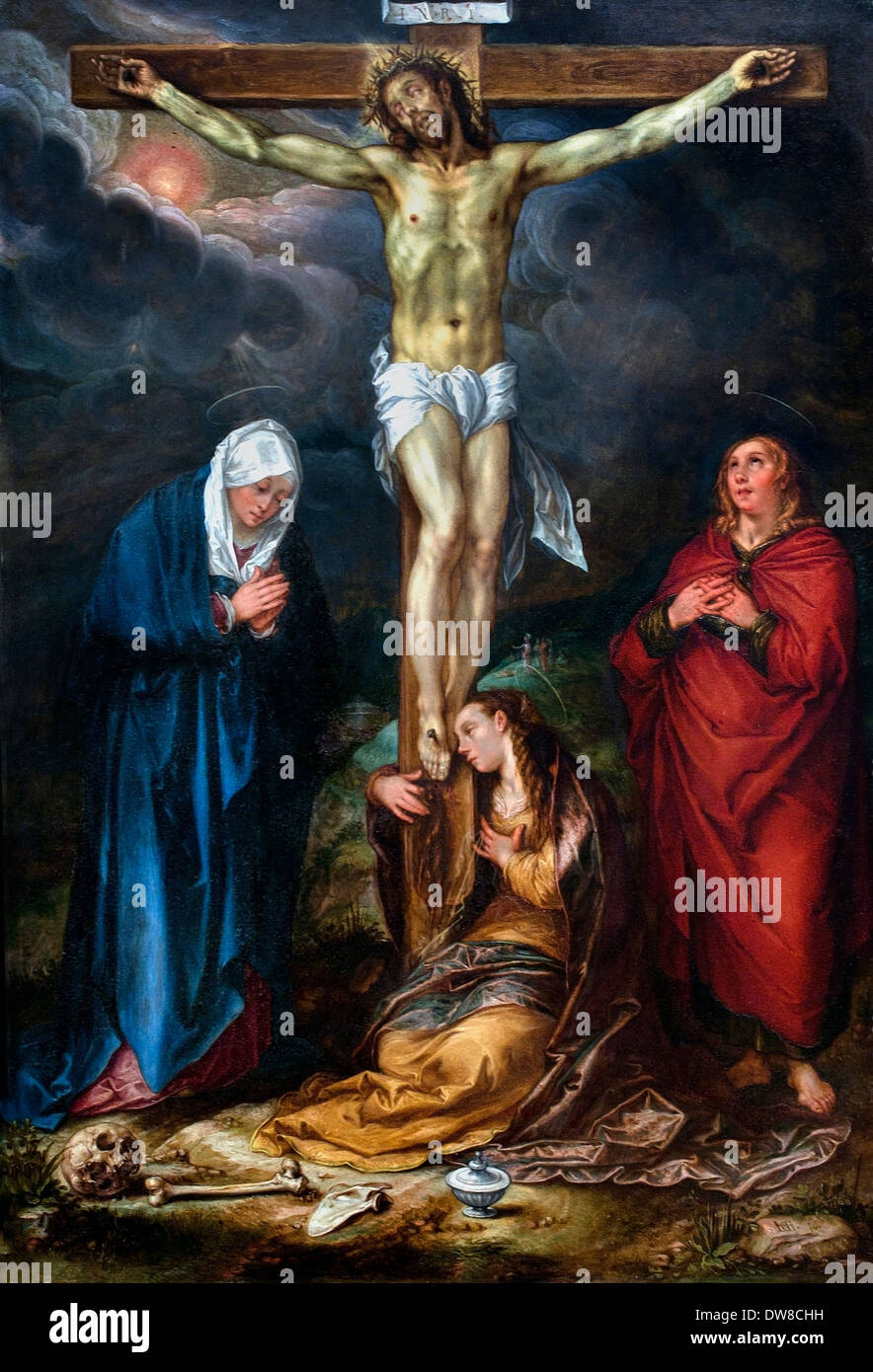 Cristo sulla croce 1600 Hendrick Goltzius 1558 - 1617 Paesi Bassi Paesi Bassi Foto Stock