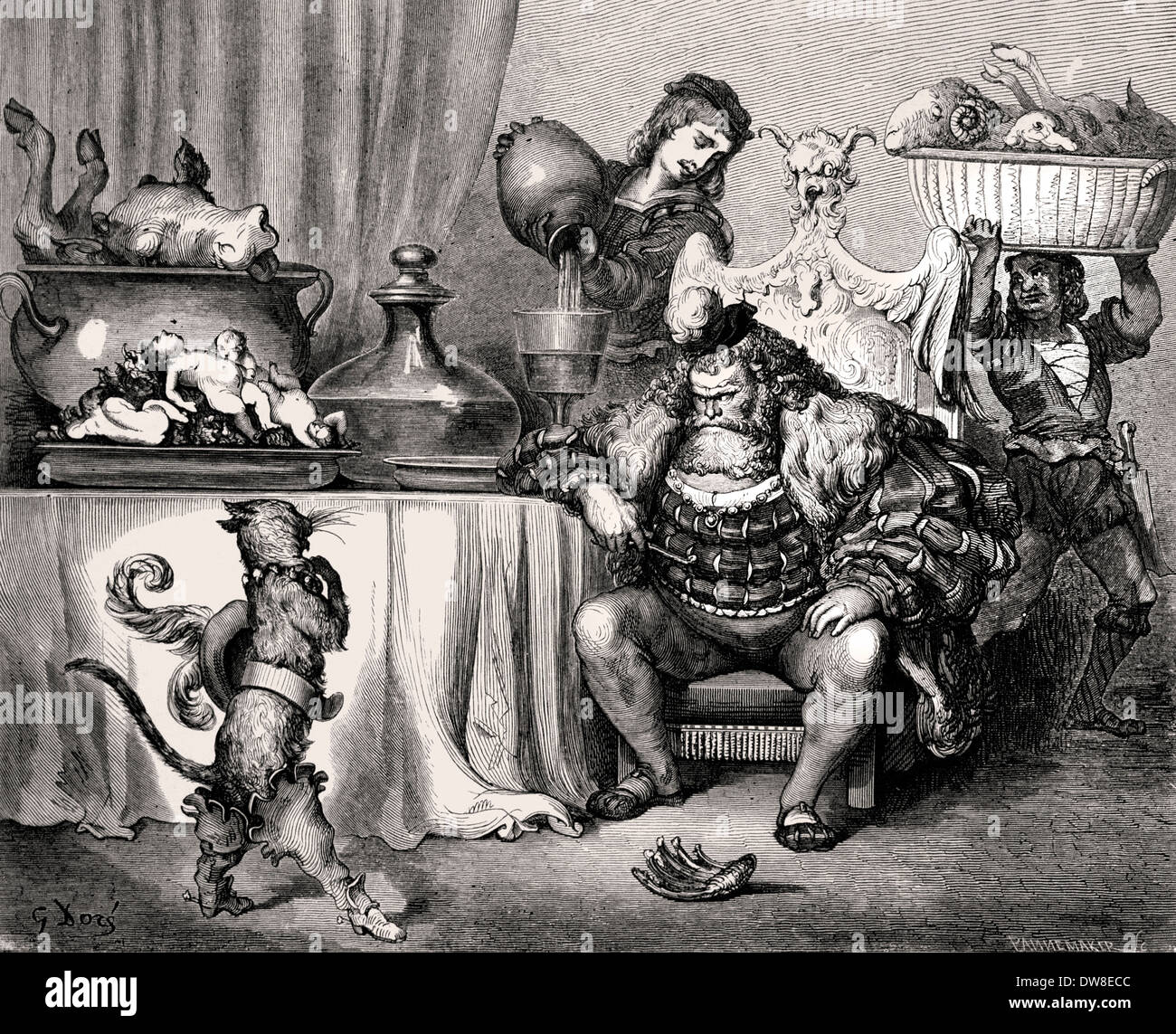 Le favole di La Fontaine e i racconti di Perrault ( Jean de La Fontaine 1621 - 1695 - Charles Perrault 1628 - 1703 ) Francia - Francese Foto Stock