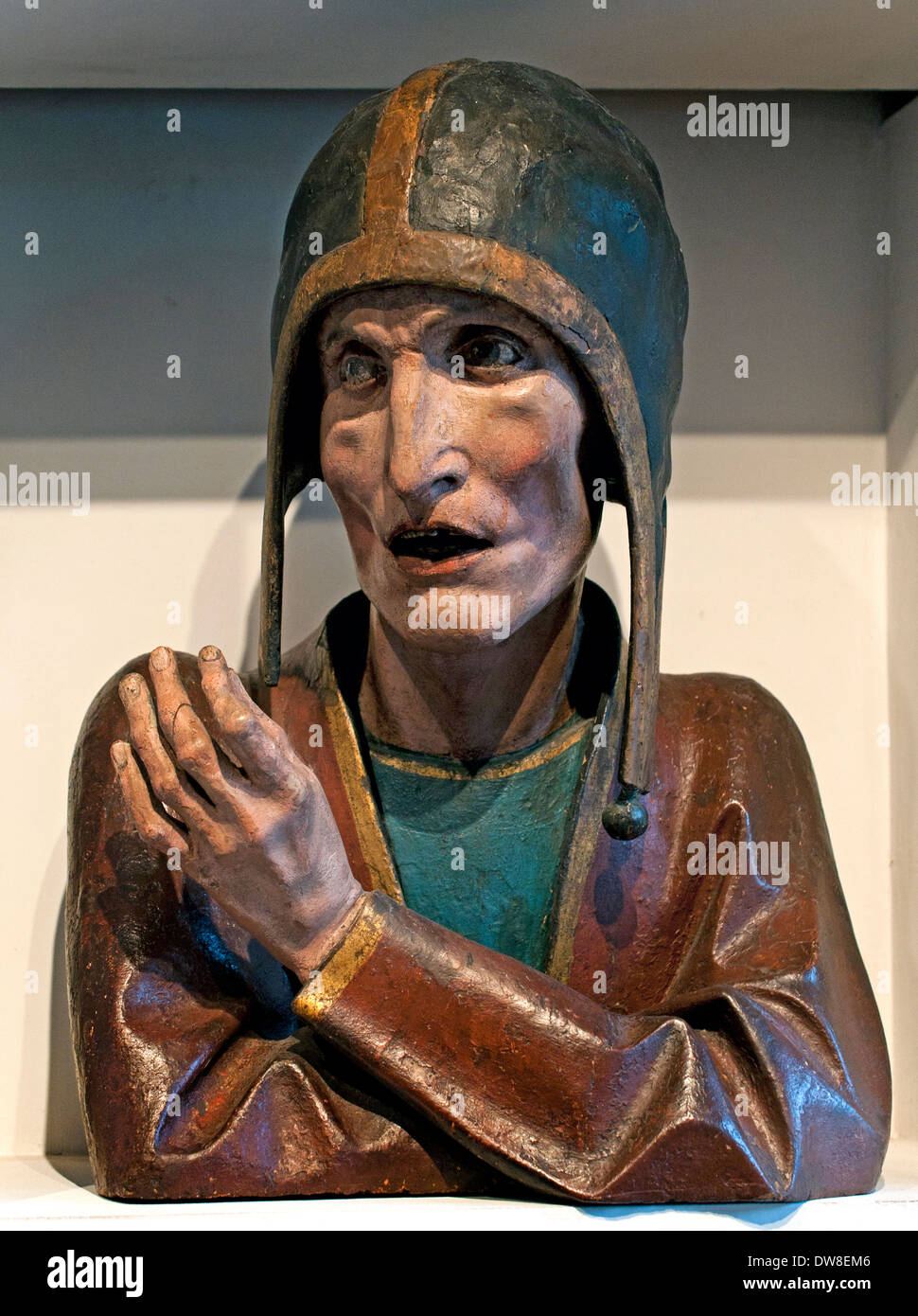 Busto di un uomo pendente 1470 Maitre Strasbourgeois - Master Strasburgo Francia - Francese Foto Stock