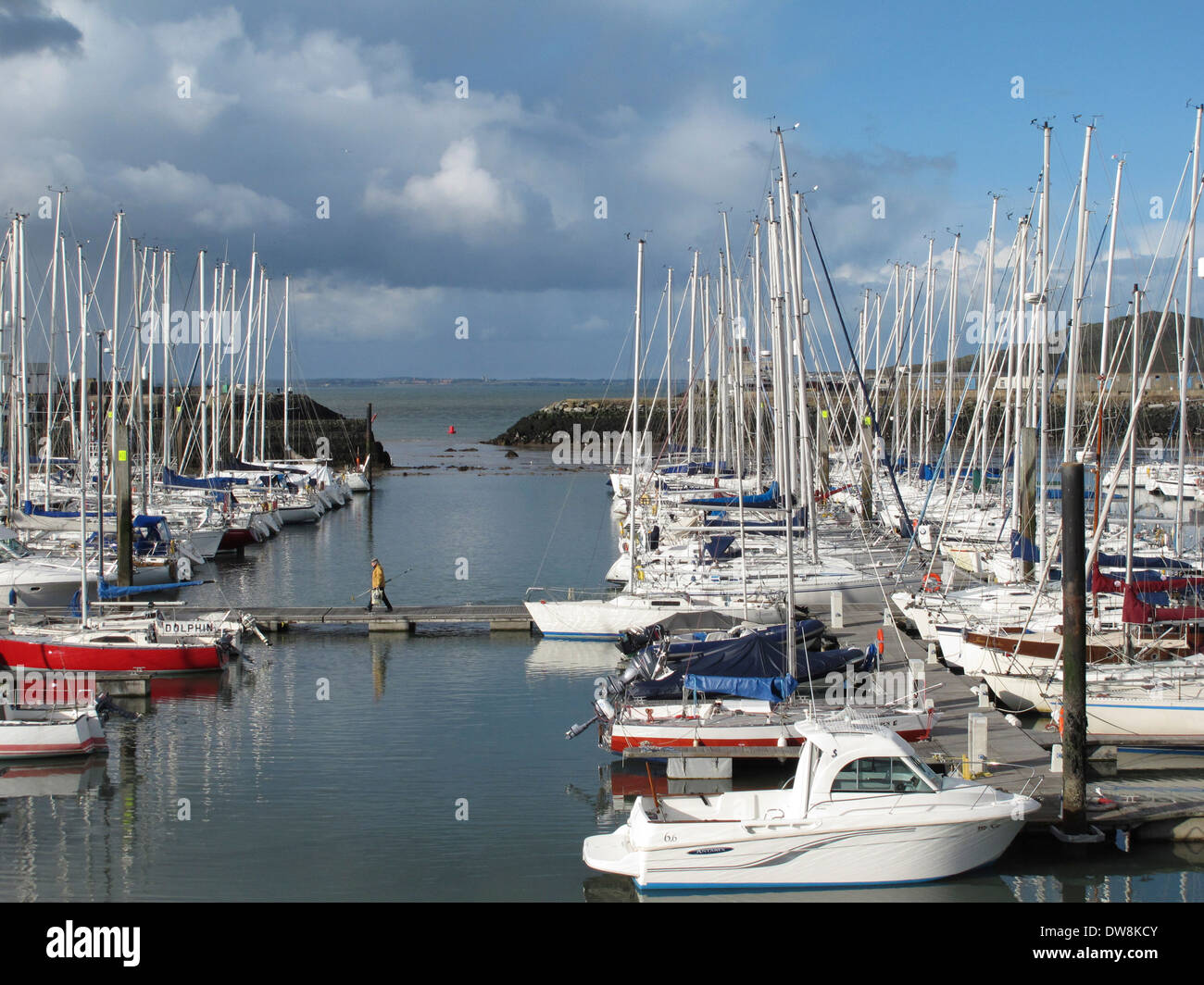 Marina di Howth Foto Stock