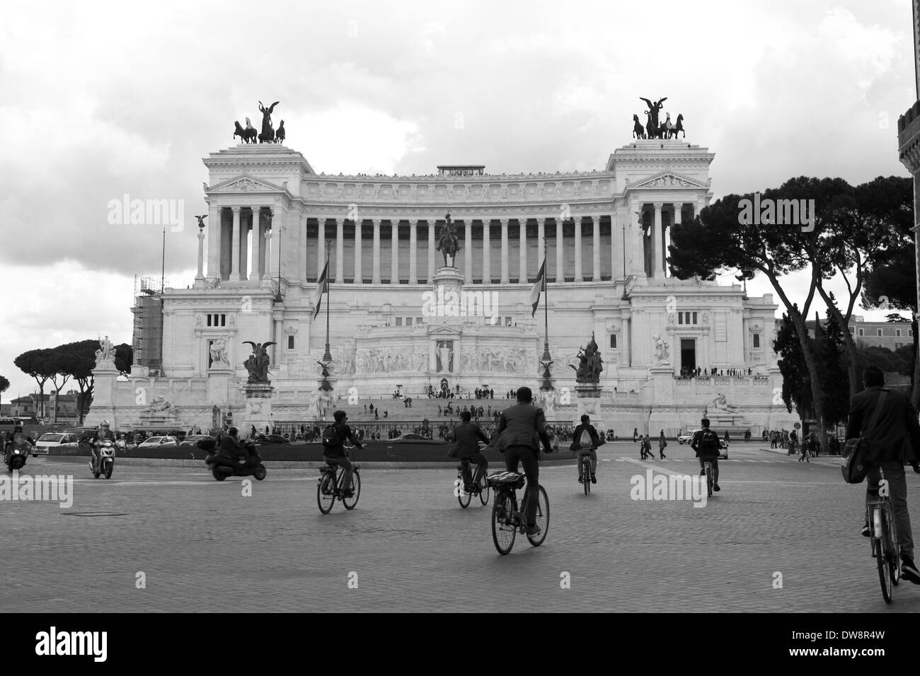 Piazza Venezia Roma. © Sandro Ingenito Foto Stock