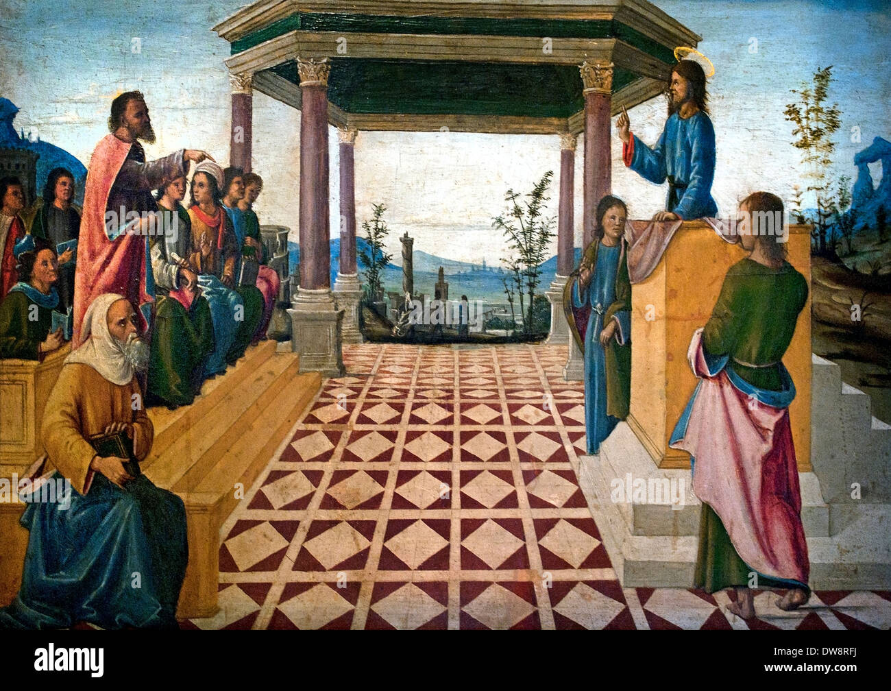 La Convenzione San Clemente 1500 Bernardino Funga 1460-1516 Italia Italiano Foto Stock