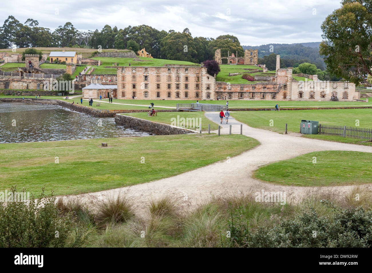 Il penitenziario, vecchio mulino di farina, Port Arthur, Tasmania, Australia Foto Stock