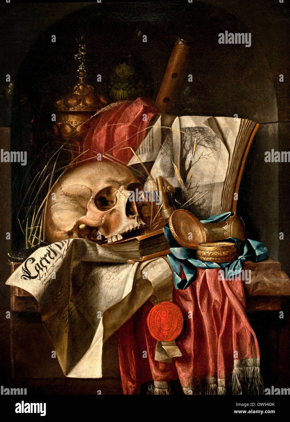 Vanità - Still Life 1665-1670 Simon Renard de Saint-André (Parigi, 1613-1677) Francia - Francese Foto Stock