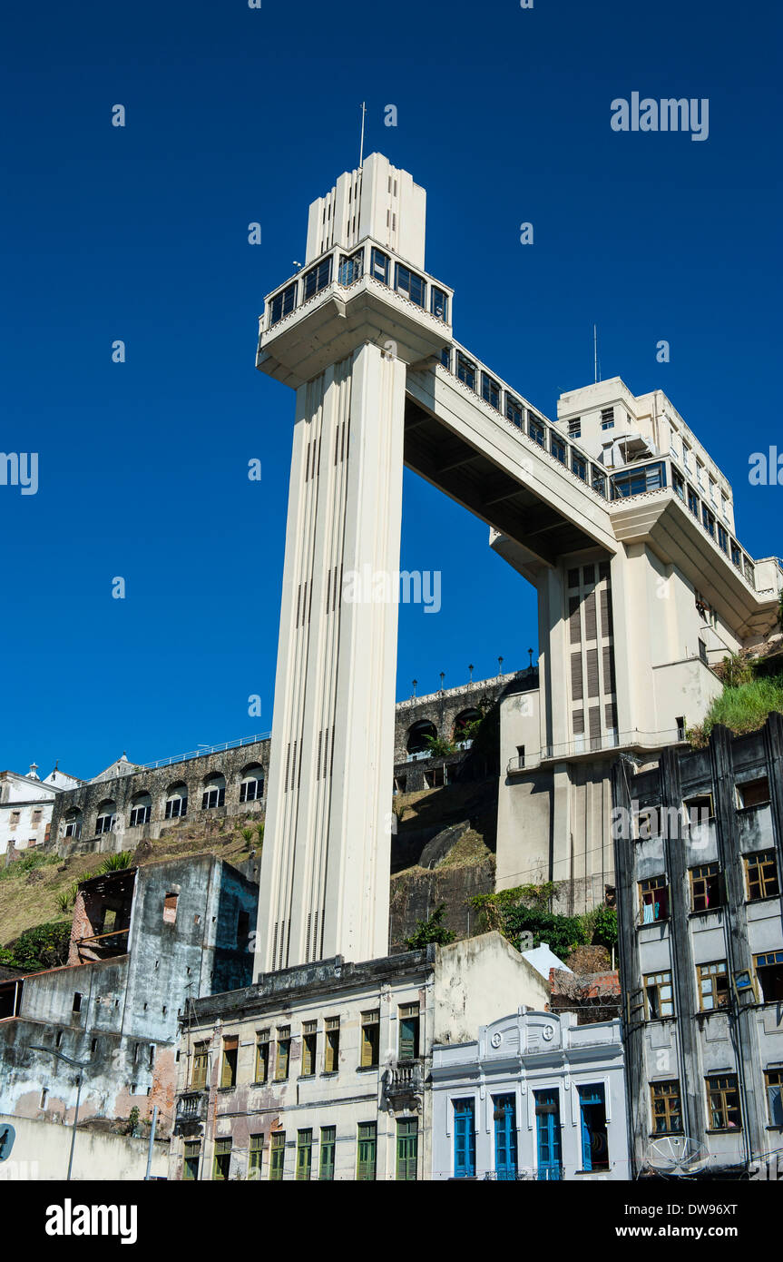 Elevador Lacerda, Pelourinho, Salvador da Bahia, Brasile Foto Stock