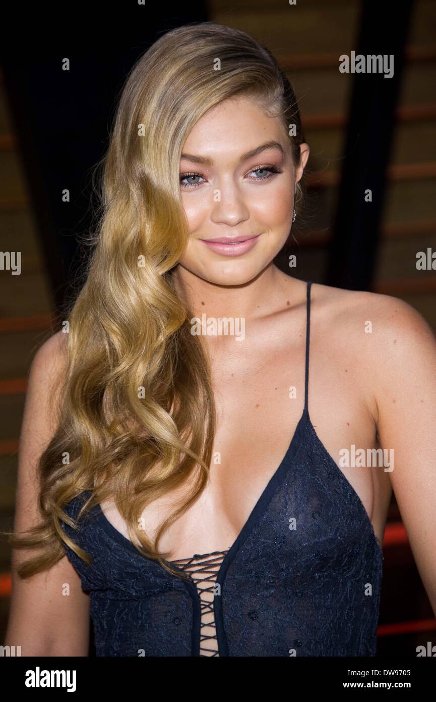 GIGI HADID 2014 Vanity Fair LOS ANGELES STATI UNITI D'AMERICA 03 Marzo 2014 Foto Stock