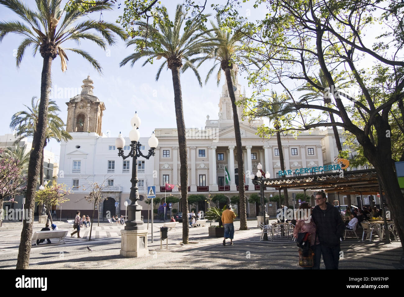 San Juan de Dios square, Cadice Foto Stock