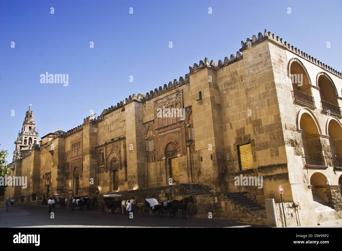 Torrijos street e la Grande Moschea, Cordoba Foto Stock