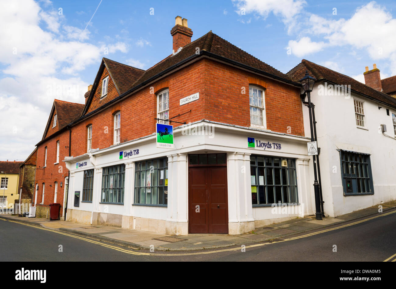 Un ramo di Lloyds TSB Bank a Midhurst, West Sussex, in Inghilterra. Foto Stock