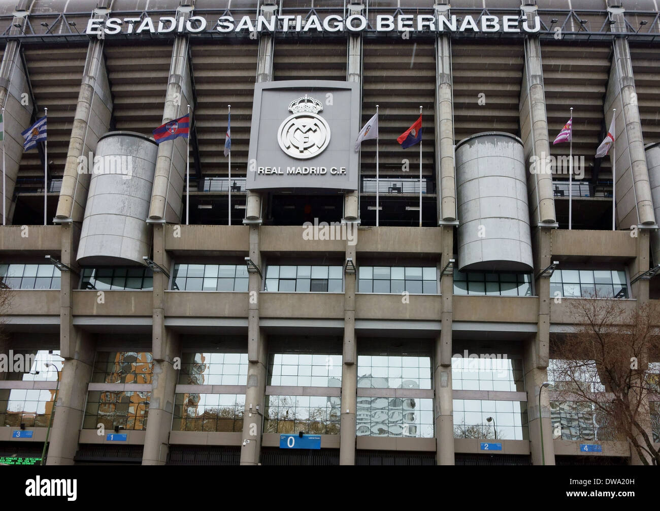 Real Madrid Football Club Il Bernabeu a Madrid, Spagna Foto Stock