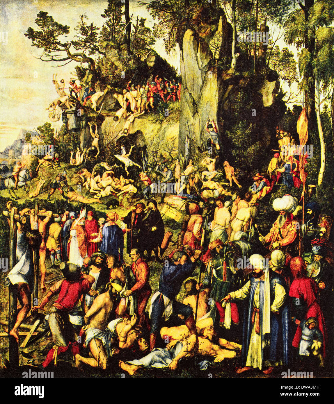 Il martirio dei diecimila cristiani da Albrecht Durer circa 1508 artista tedesco 1471 - 1528 Foto Stock