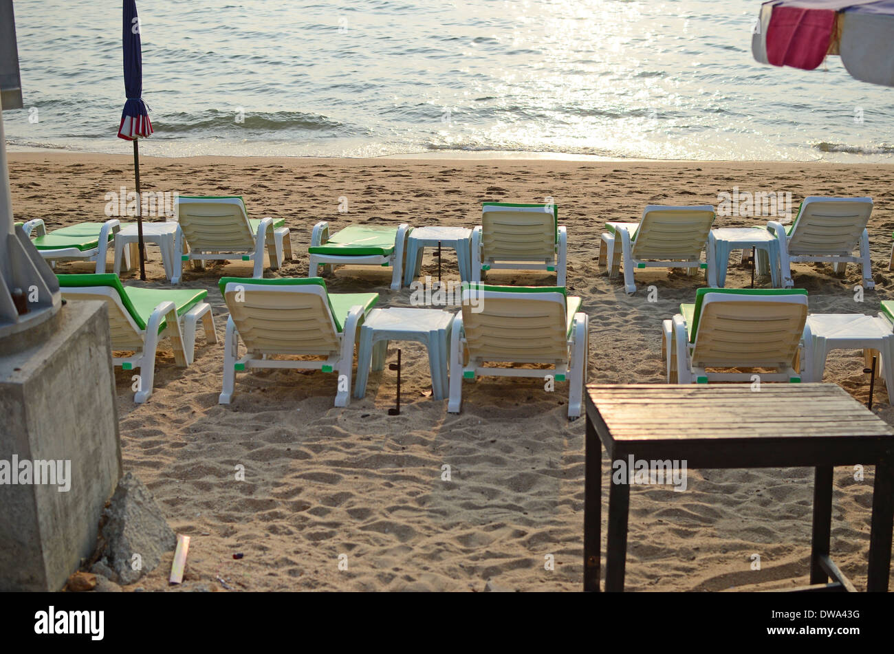 Spiaggia di sera Foto Stock