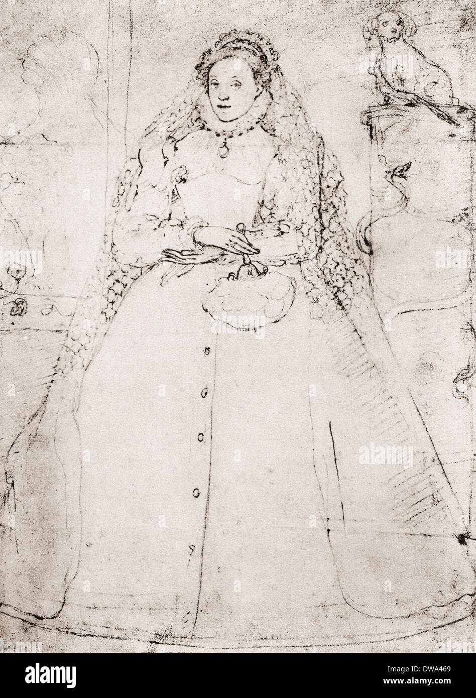 Elisabetta I, 1533 - 1603, Queen regnant di Inghilterra e Irlanda. Foto Stock