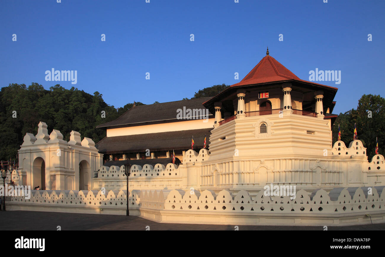 Sri Lanka, Kandy, tempio del Dente, Dalada Maligawa, Foto Stock