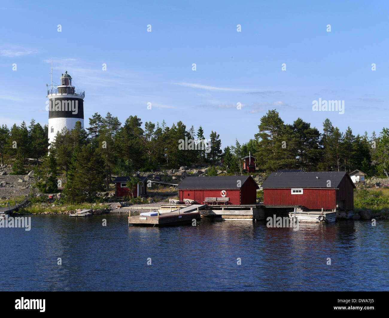 Faro, storjungfrun, isola nel Golfo di Botnia, Gävleborgs län, hälsingland, Svezia Foto Stock