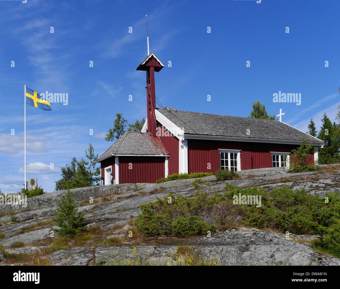 Cappella skeppshamn, åstön, västernorrlands län, Golfo di Botnia, Svezia Foto Stock