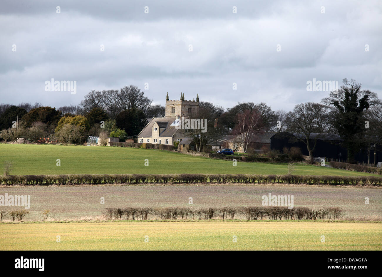 Ault Hucknall nel Derbyshire che è il più piccolo paese in Inghilterra Foto Stock