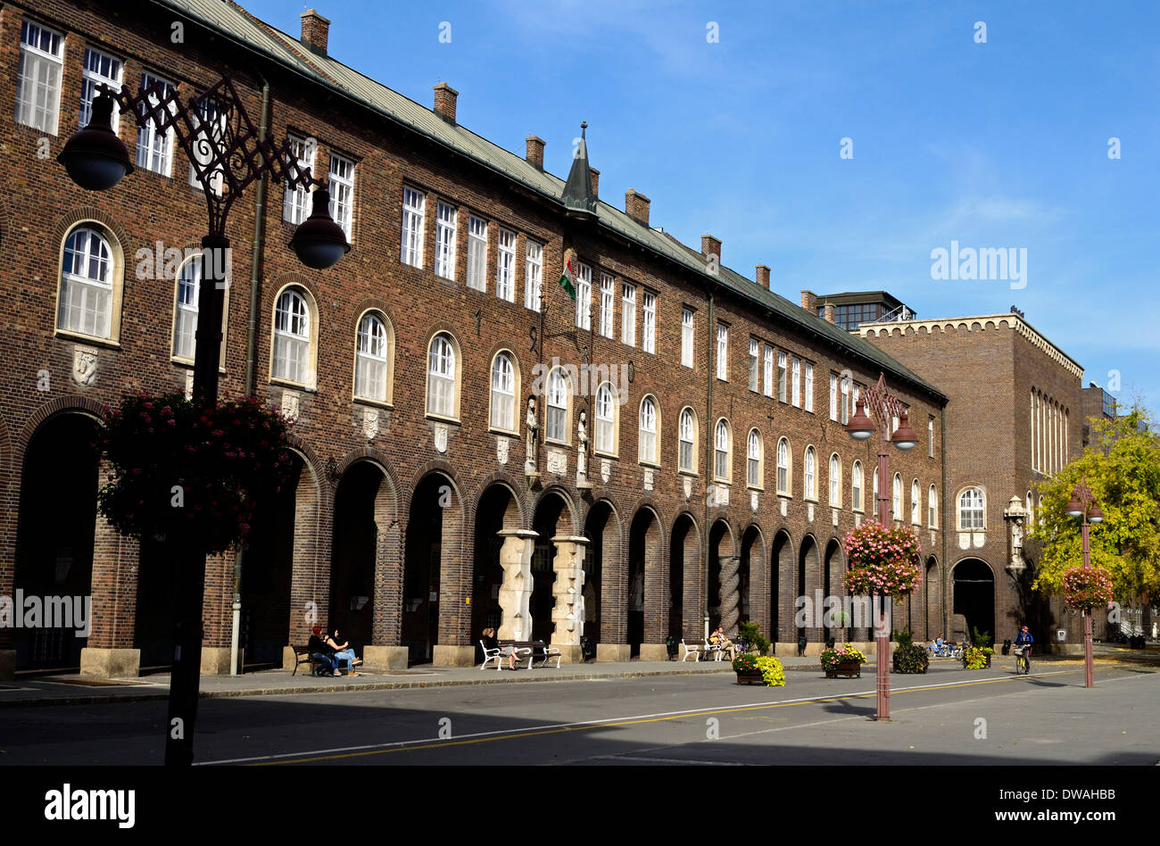 La Piazza Dom e chiesa votiva Szeged Ungheria Csongrad Affitto regione Foto Stock