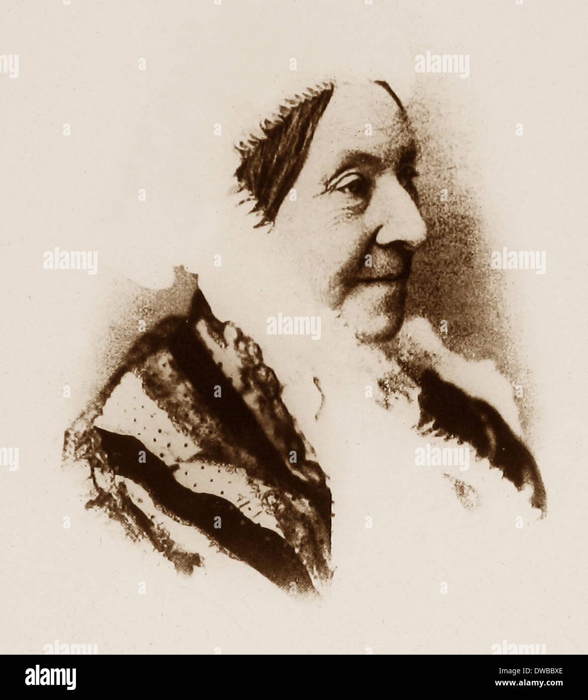 Madame Heger adottate il 3 settembre 1886 Foto Stock
