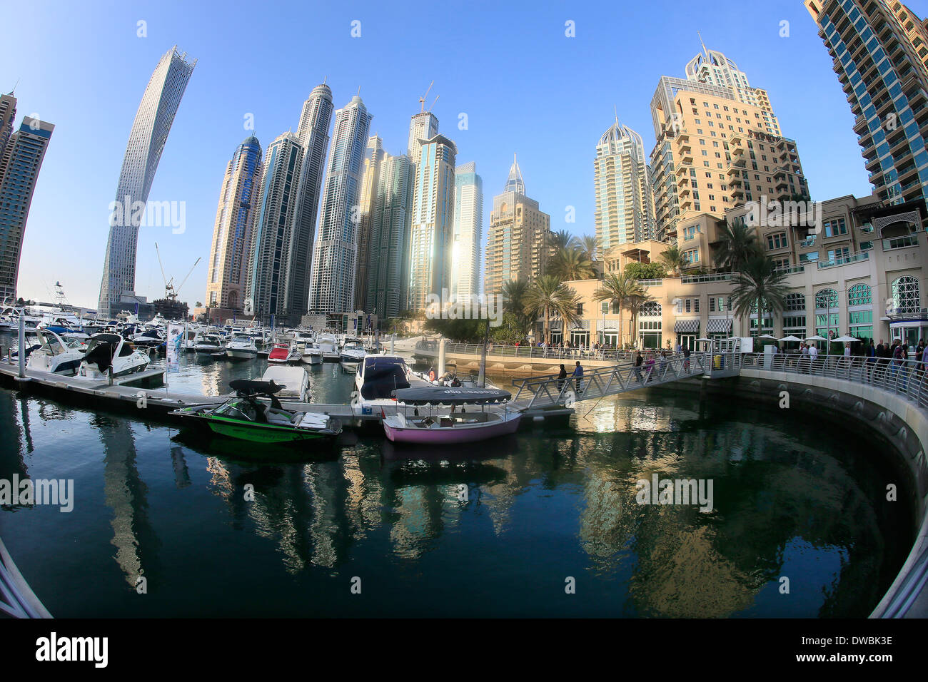 Dubai Marina, Dubai, Vereinigte Arabische Emirate, Asien Foto Stock
