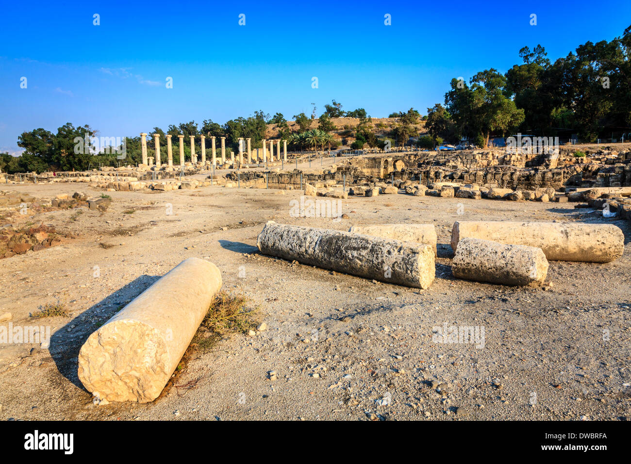 Antica città di Beit She'an in Israele Foto Stock