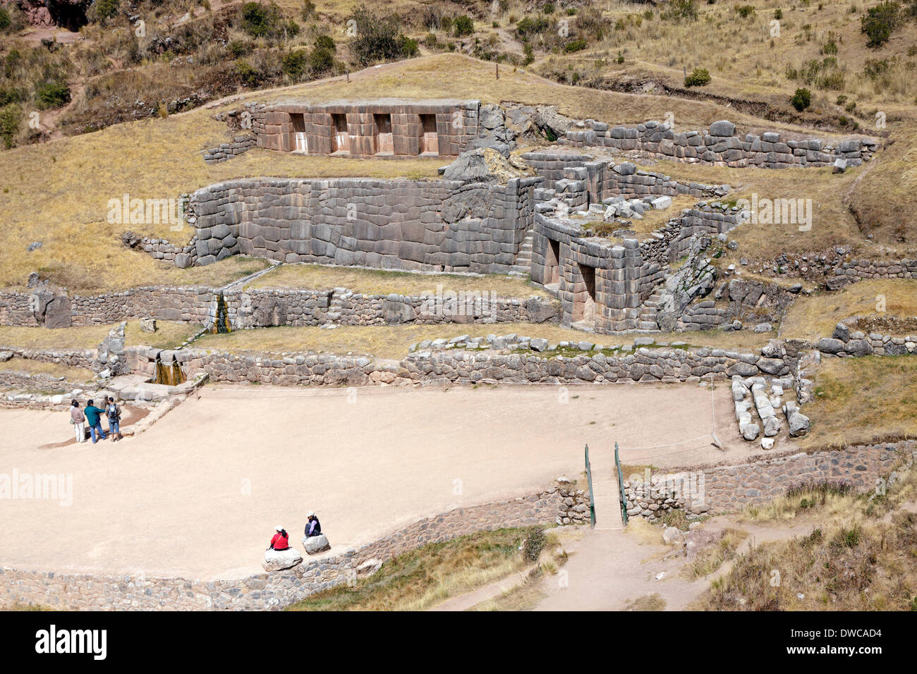 Fortezza Inca Tambomachay vicino a Cuzco, Perù, Sud America Foto Stock