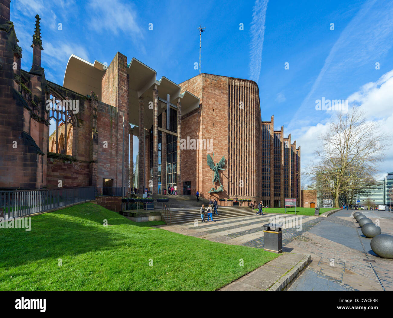 La nuova Cattedrale Coventry ( St Michael's Cathedral ), Coventry, West Midlands, England, Regno Unito Foto Stock