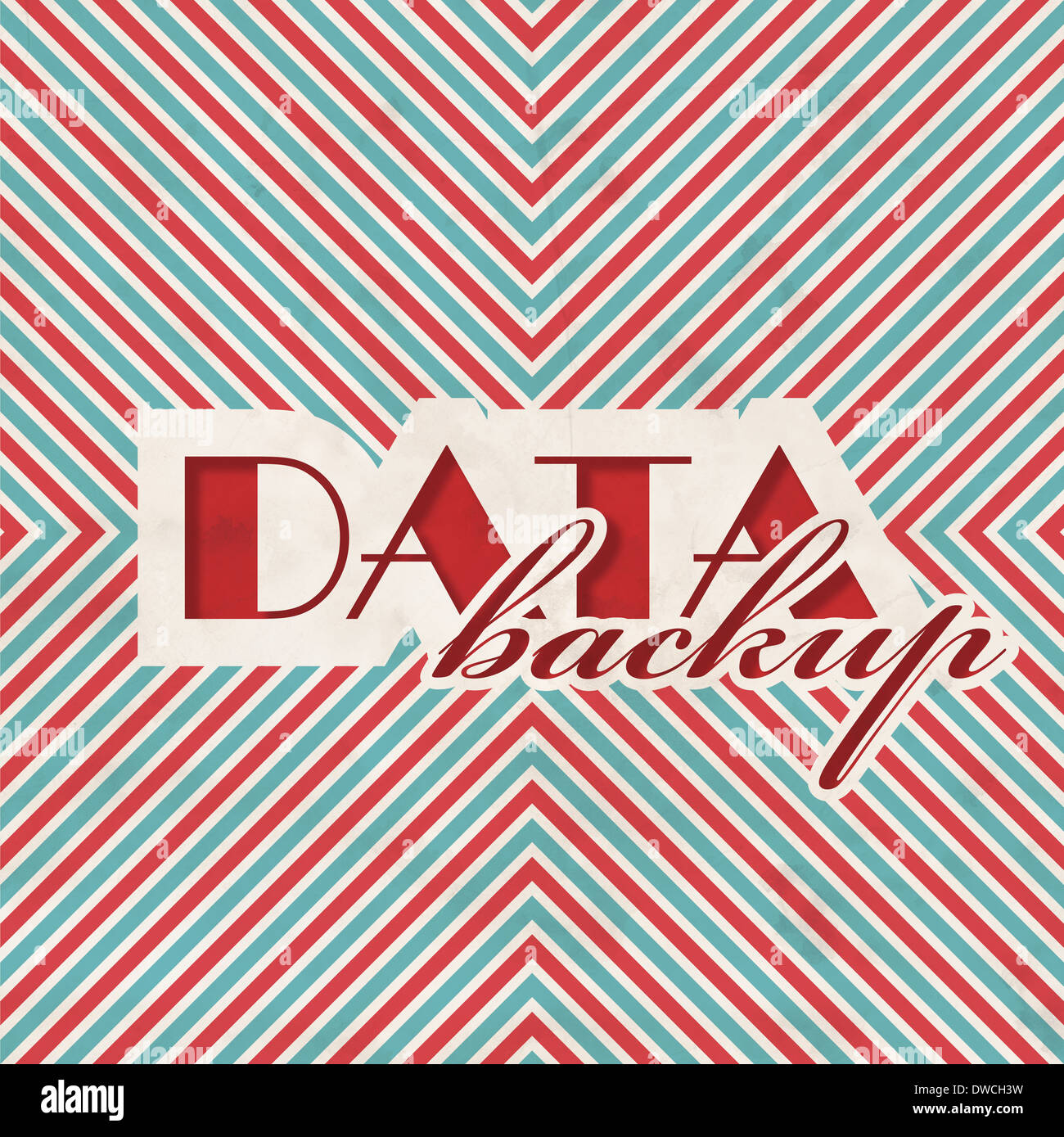 Il backup dei dati sul concetto di sfondo a strisce. Foto Stock