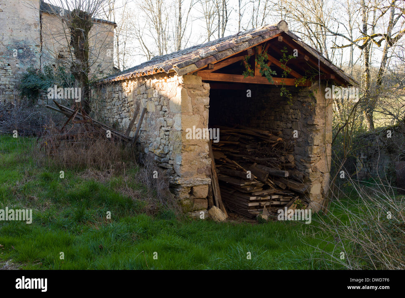 La Contie, Najac, Aveyron, Midi-Pirenei, Francia Foto Stock