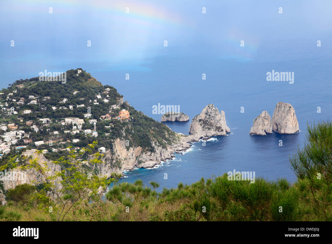 Monte Solaro, Isola di Capri, Italia Foto Stock