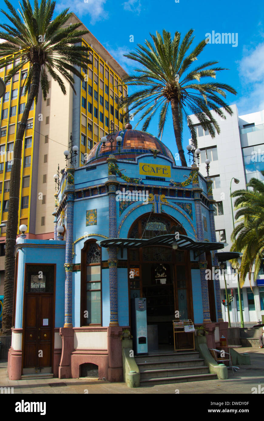 Stile Art Deco chiosco, Parque de San Telmo square, Triana, Las Palmas de Gran Canaria Isole Canarie Spagna, Europa Foto Stock Stile Art Deco chiosco, Parque de San Telmo square, Triana, Las Palmas de Gran Canaria Isole Canarie Spagna, Europa Foto Stock