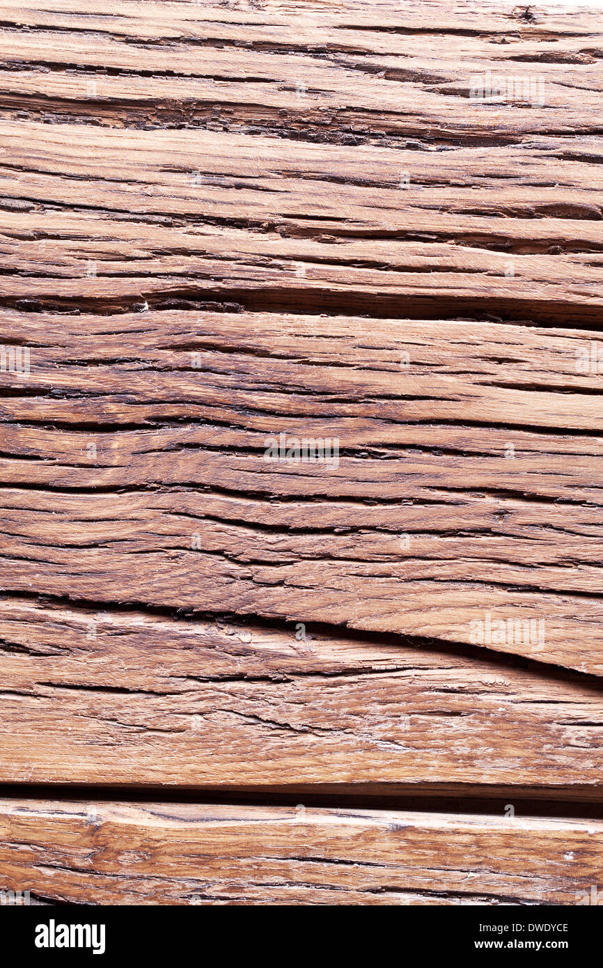 La texture di vecchie tavole di legno. Foto Stock