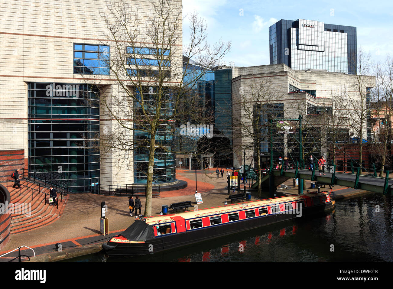 Esterno del Centro Congressi Internazionale (ICC), Birmingham City, West Midlands, England, Regno Unito Foto Stock